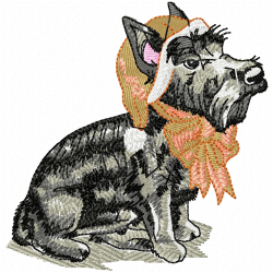 Dogs Embroidery Design 7